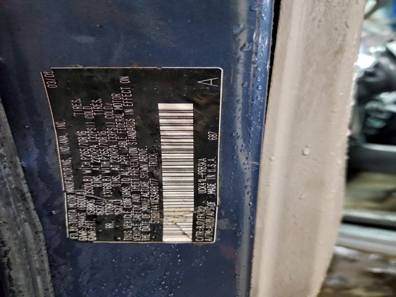 Lot #3303492906 2005 TOYOTA TUNDRA DOU