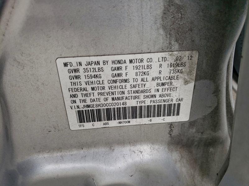 2012 HONDA FIT #3316027329