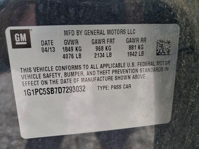 2013 CHEVROLET CRUZE LT #3312463617