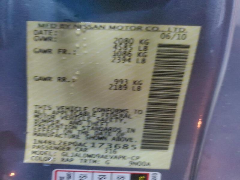 2010 NISSAN ALTIMA #3303678931