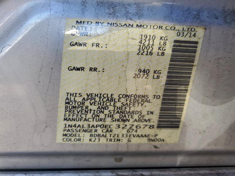 2014 NISSAN ALTIMA 2.5 #3316715465