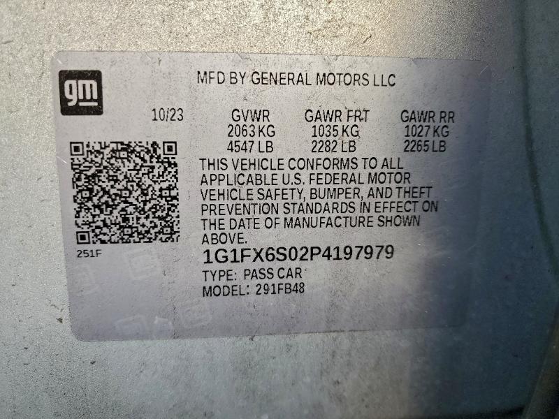 2023 CHEVROLET BOLT EV 2L #3302799991