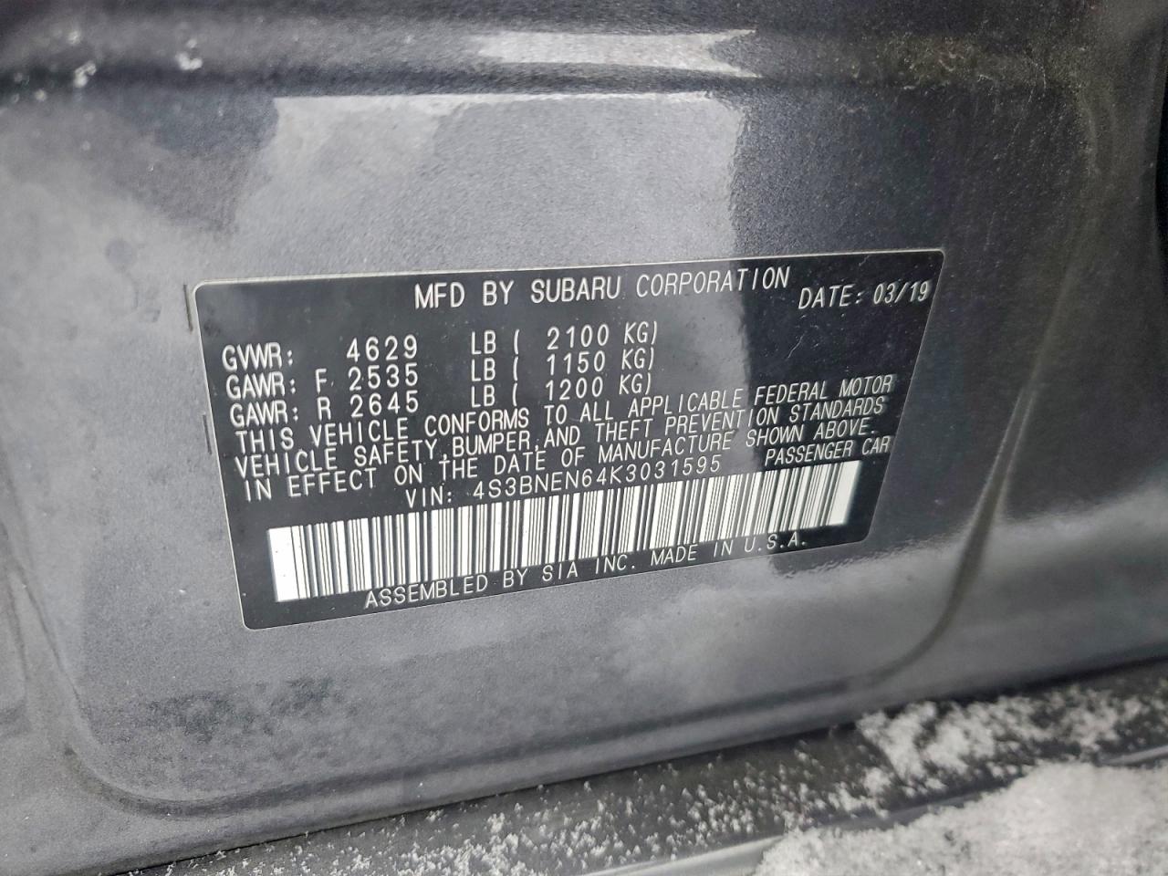 SUBARU LEGACY 3.6R LIMITED