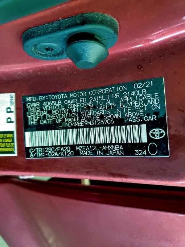 2021 TOYOTA COROLLA SE #3303746426