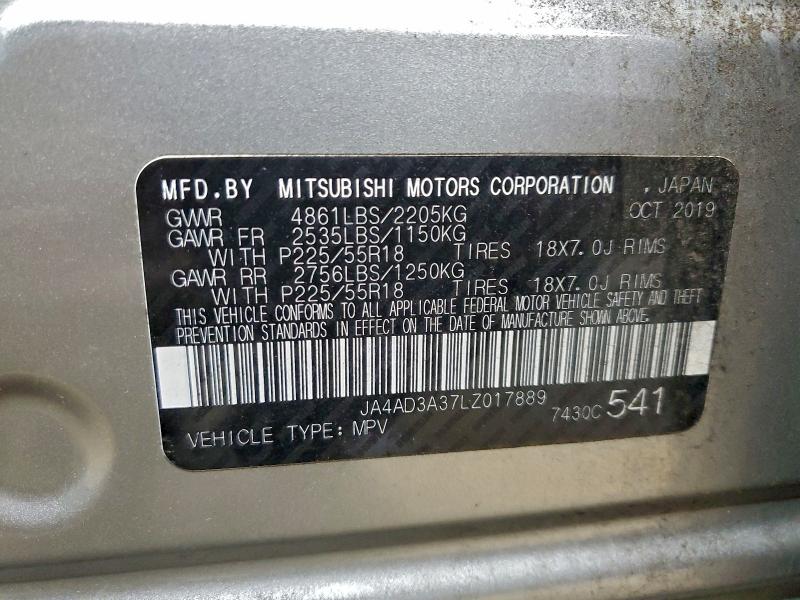 2020 MITSUBISHI OUTLANDER #3304622465