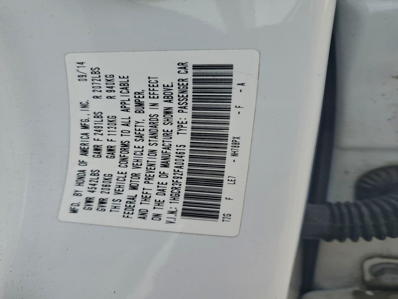 HONDA ACCORD TOURING