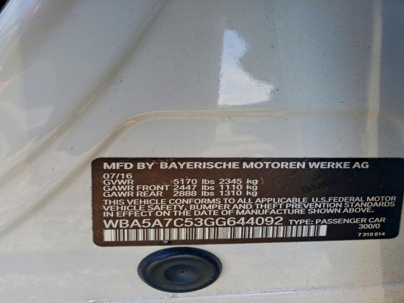 2016 BMW 528 XI #3303778437