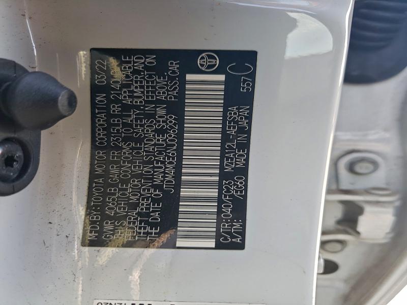 2022 TOYOTA COROLLA SE #3305474080