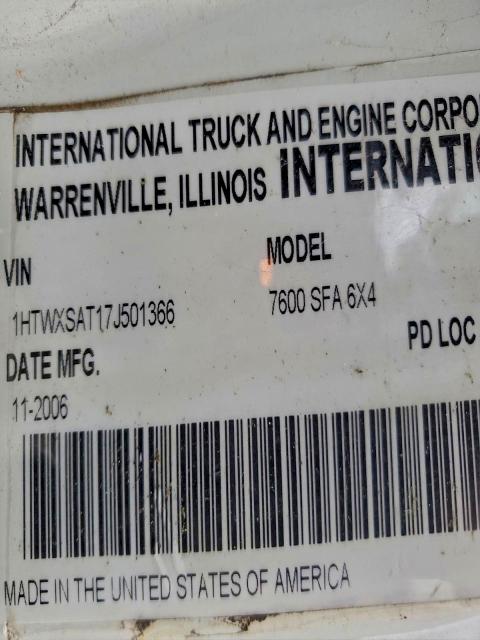 2007 INTERNATIONAL 7600 #3311545301