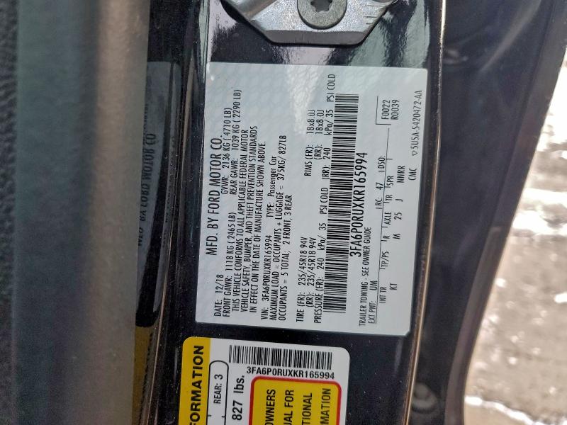 2019 FORD FUSION TIT #3318903919