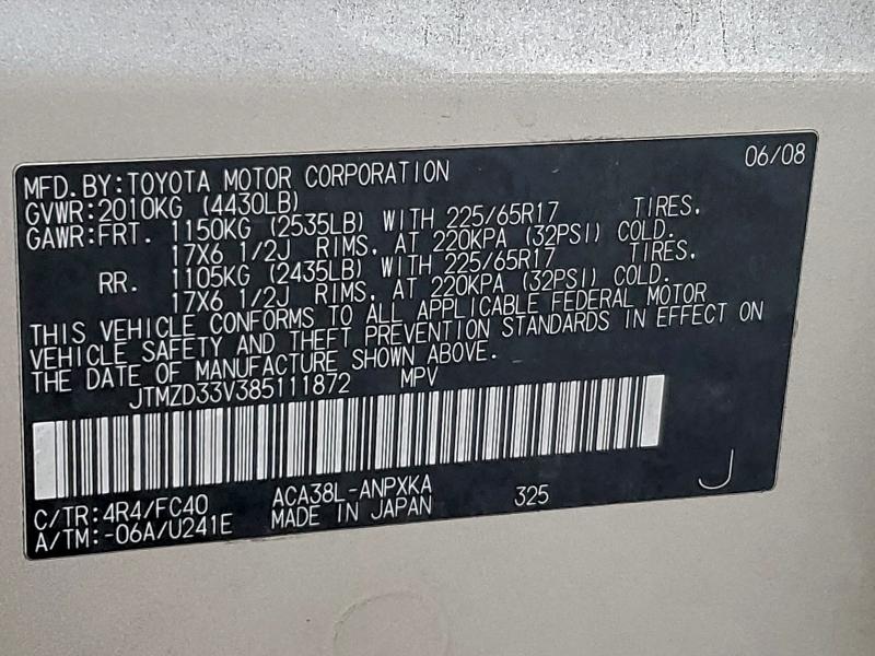 2008 TOYOTA RAV4 #3304007673