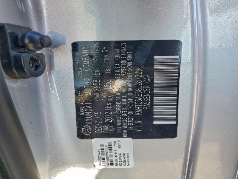 2016 HYUNDAI VELOSTER T #3304603476