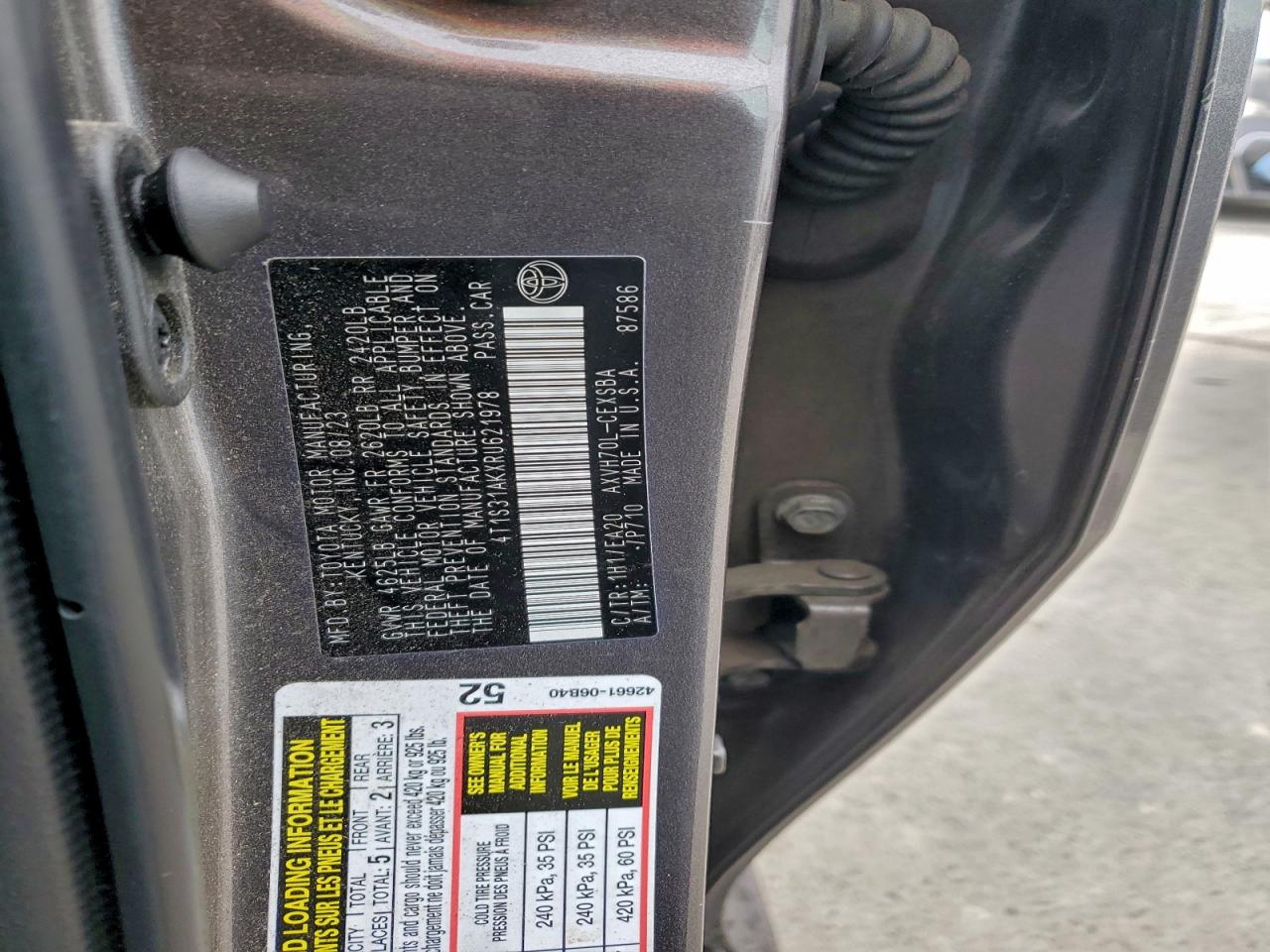 TOYOTA CAMRY SE NIGHT SHADE