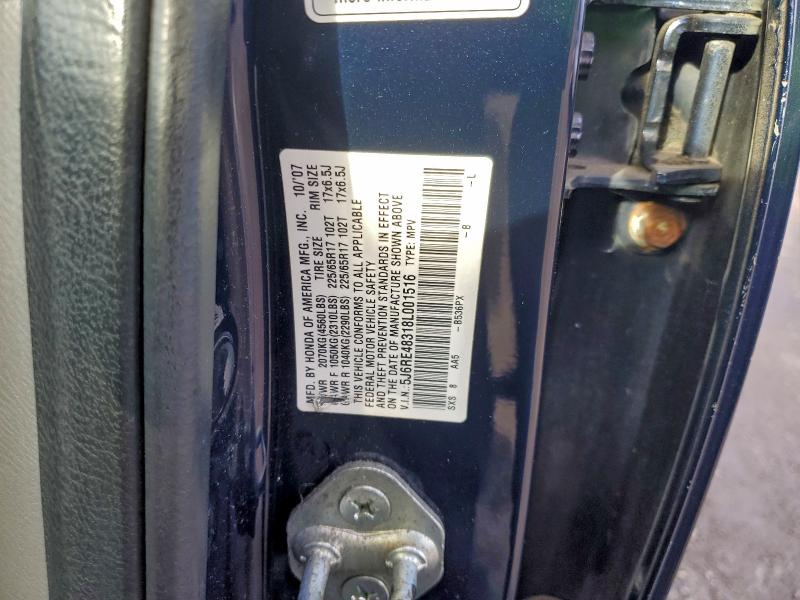 2008 HONDA CR-V LX #3302851918