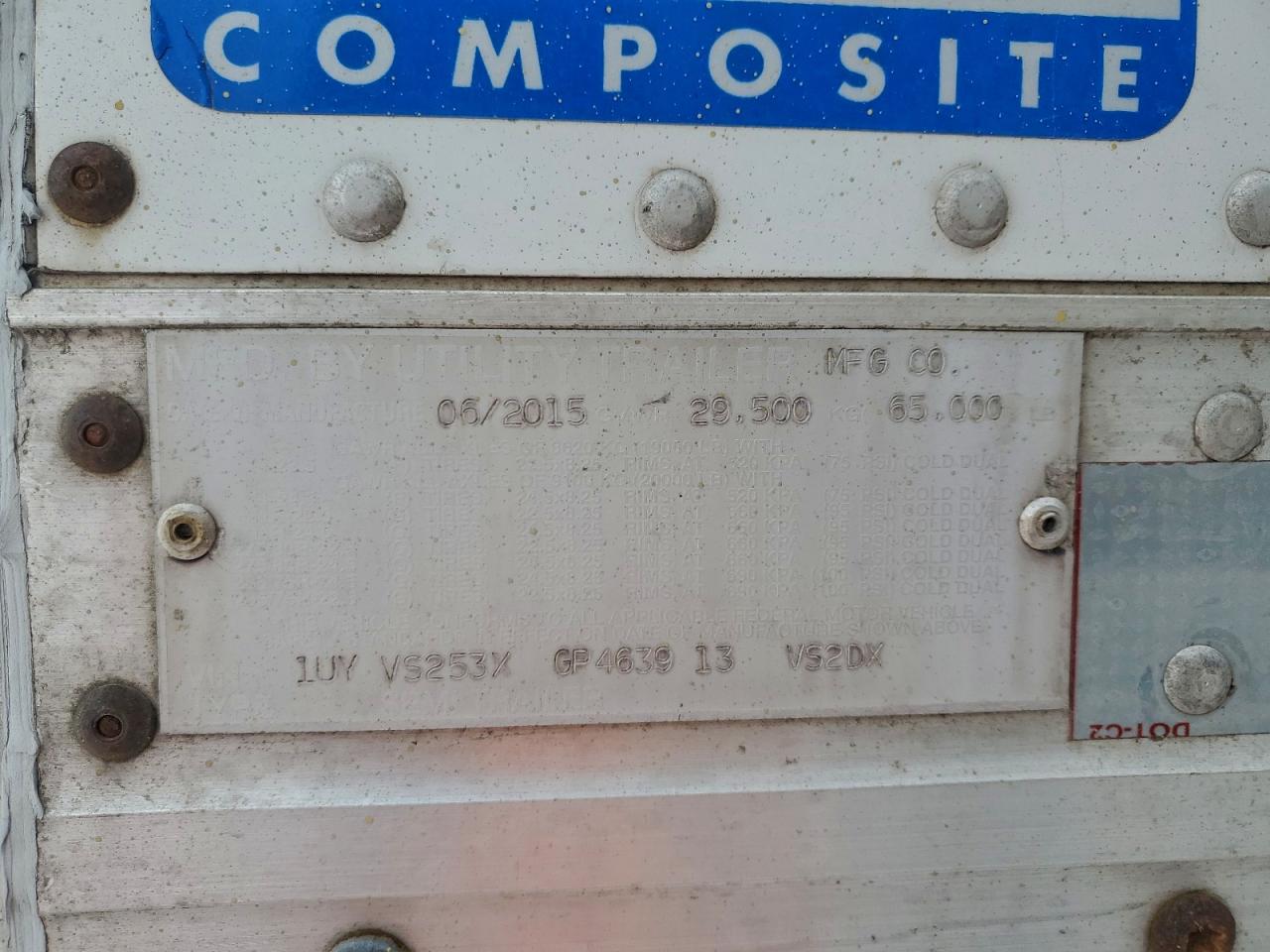 Lot #3317835212 2016 UTILITY TRAILER