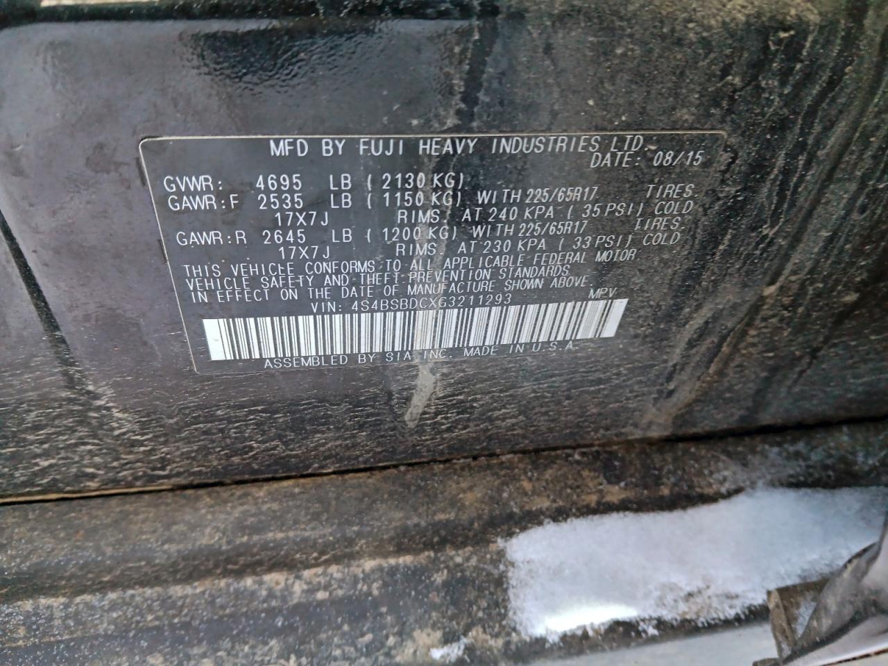 SUBARU OUTBACK 2.5I PREMIUM