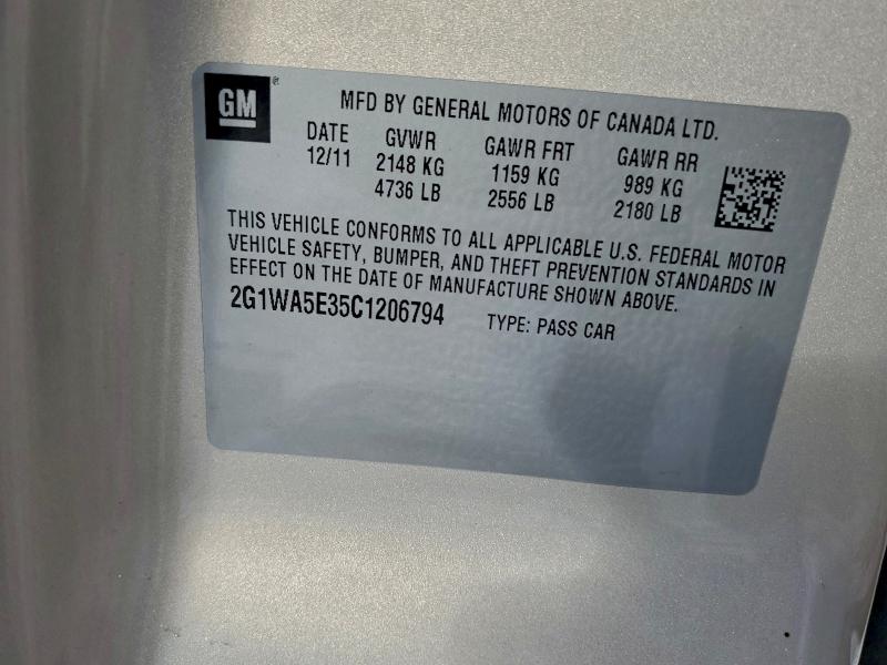 2012 CHEVROLET IMPALA LS #3316999248