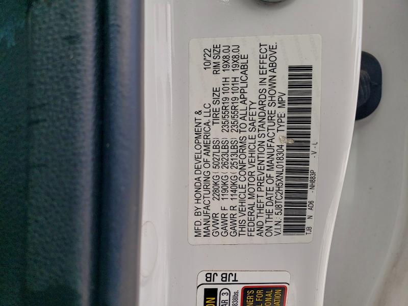 2022 ACURA RDX TECHNO #3305302349