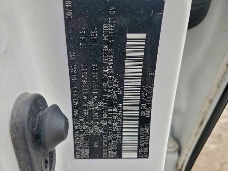 2018 TOYOTA HIGHLANDER #3303949705