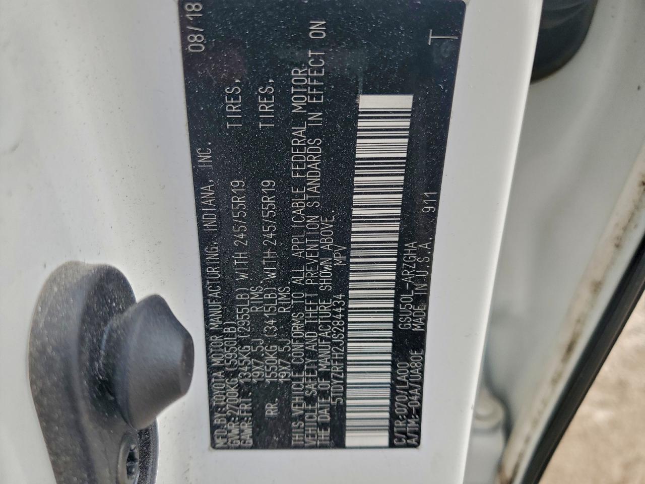 TOYOTA HIGHLANDER LIMITED