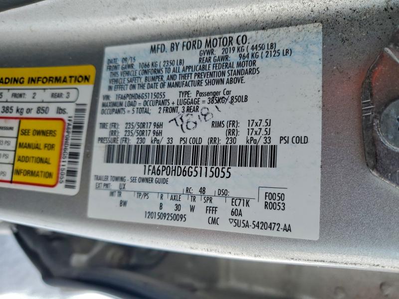 2016 FORD FUSION SE #3310453344