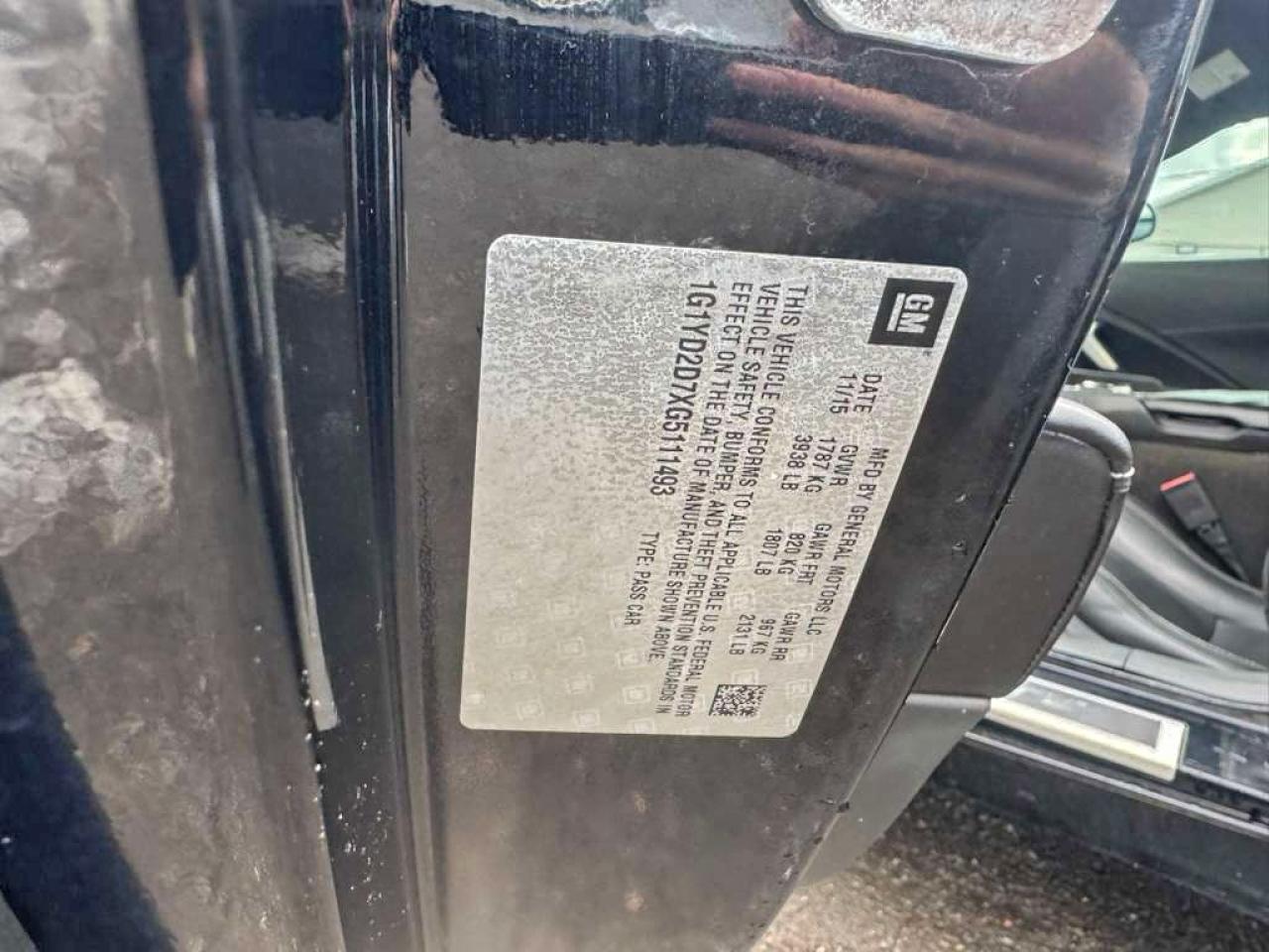 CHEVROLET CORVETTE STINGRAY 2LT