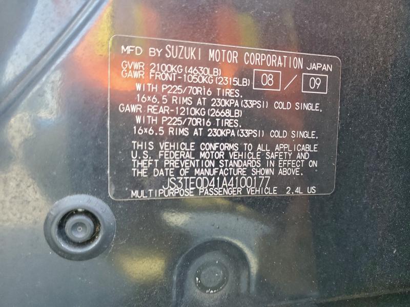 2010 SUZUKI GRAND VITA #3305325344