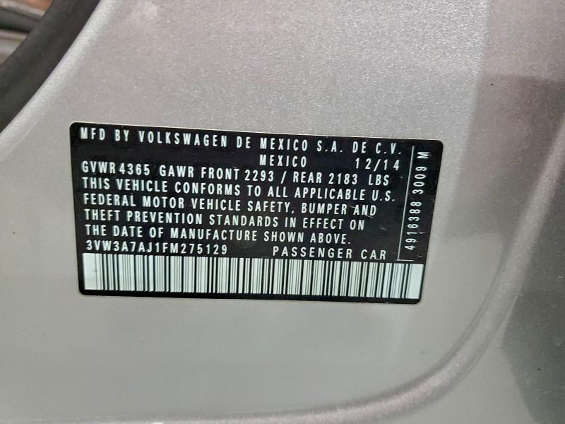 2015 VOLKSWAGEN JETTA TDI #3305585110