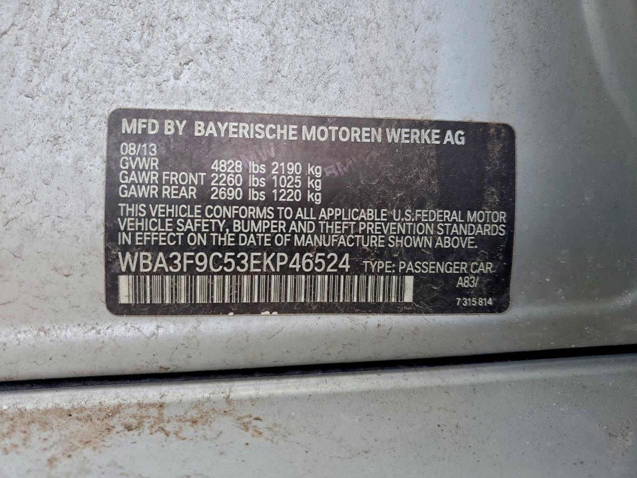 Lot #3310441315 2014 BMW ACTIVEHYBR