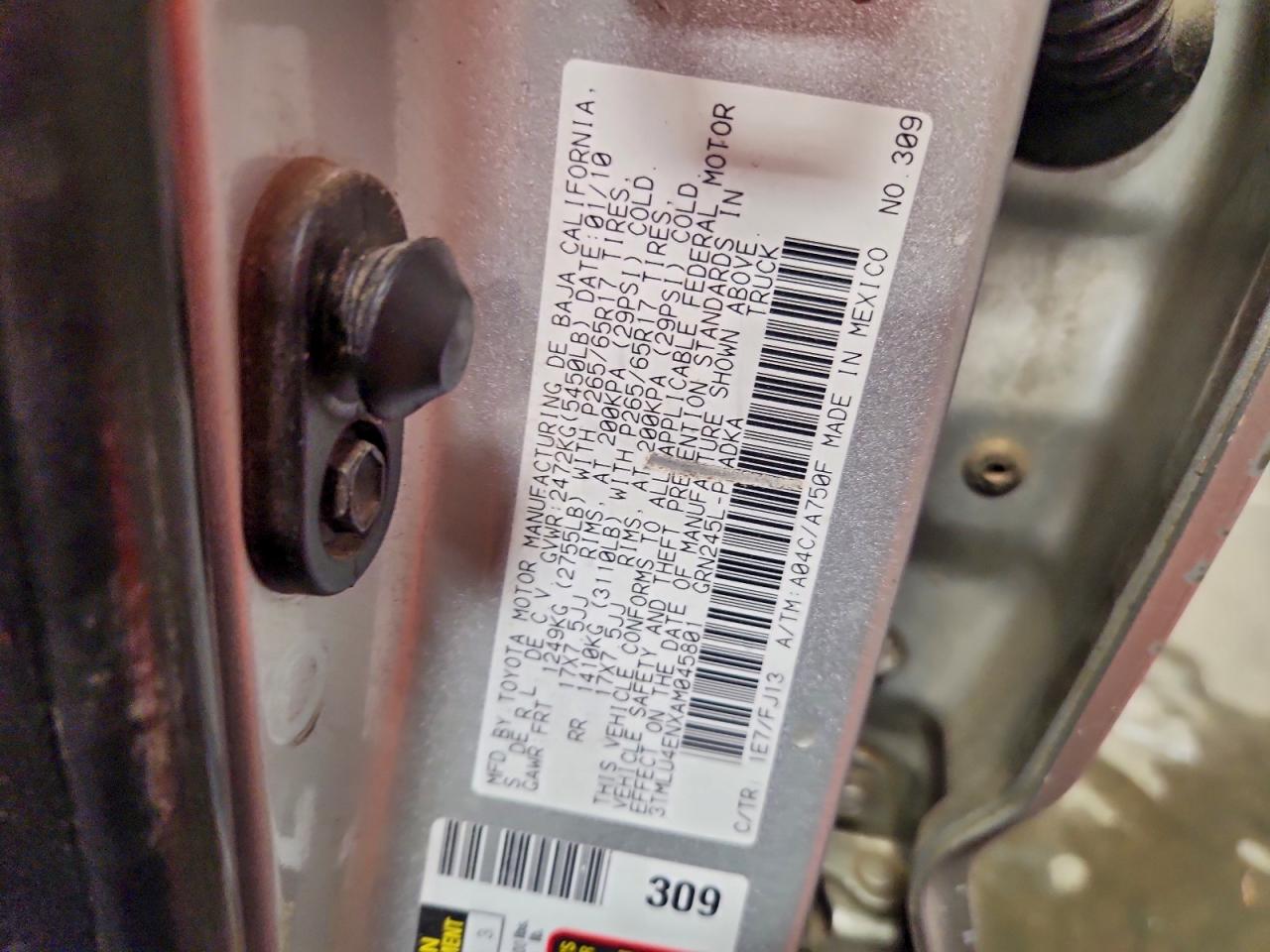 TOYOTA TACOMA DOUBLE CAB