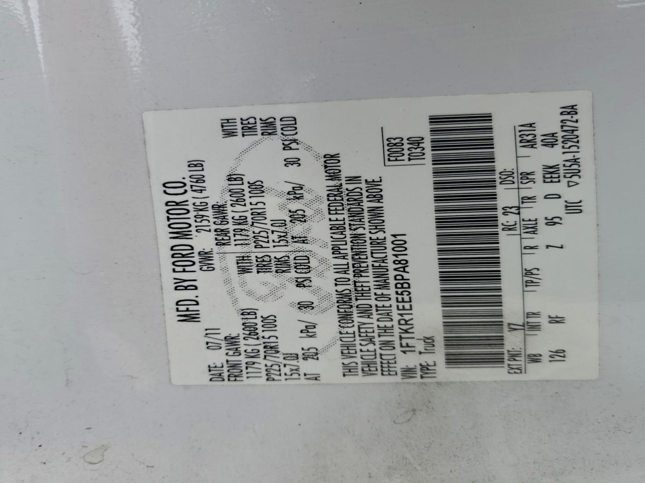 FORD RANGER SUPER CAB