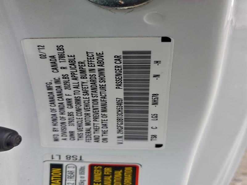 2012 HONDA CIVIC EXL #3303811439