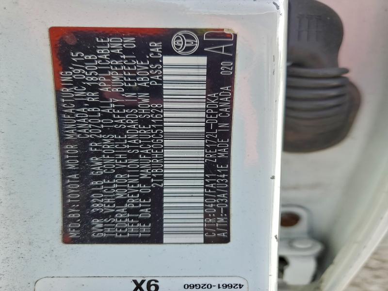 2016 TOYOTA COROLLA L #3315569775