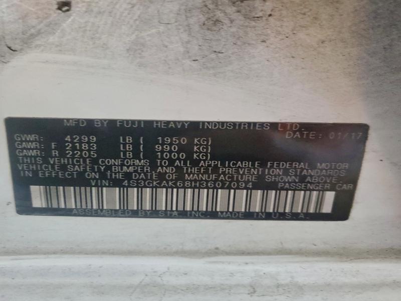 2017 SUBARU IMPREZA SP #3304776944