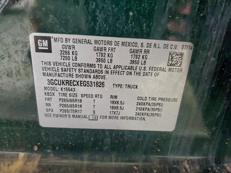 2014 CHEVROLET SILVERADO #3315961217