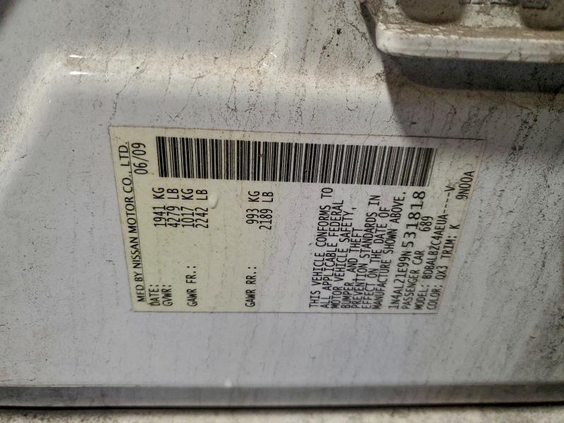 2009 NISSAN ALTIMA 2.5 #3315985096