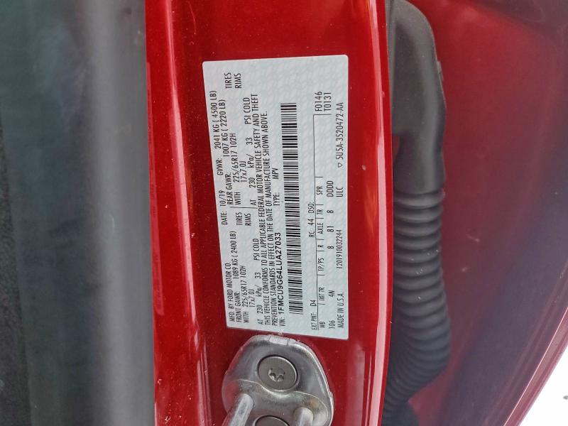 2020 FORD ESCAPE SE #3316722475