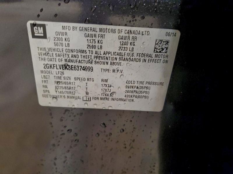 2014 GMC TERRAIN SL #3309504644