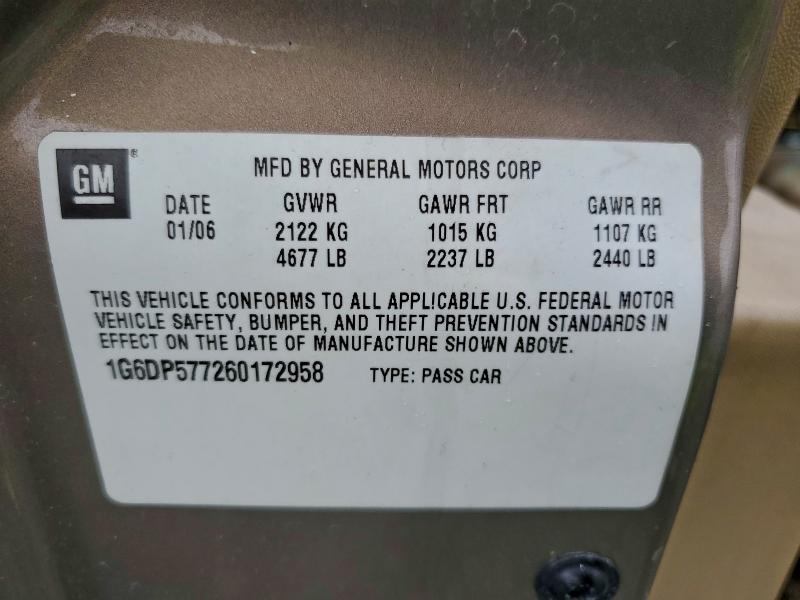 2006 CADILLAC CTS HI FEA #3317077010