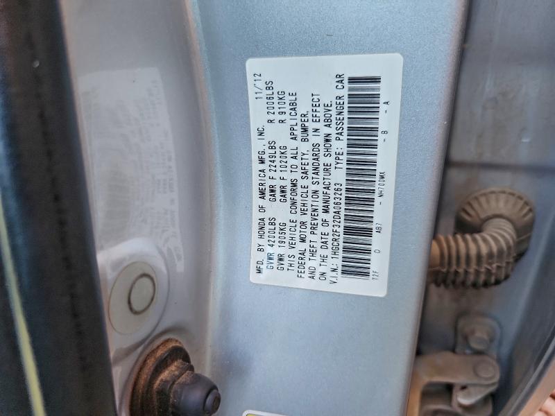 2013 HONDA ACCORD LX #3308506039