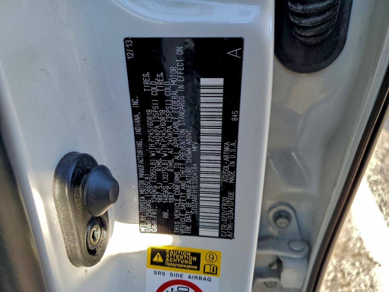 TOYOTA HIGHLANDER LE