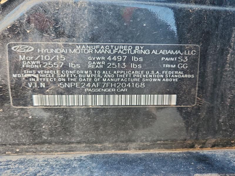 2015 HYUNDAI SONATA SE #3311726243