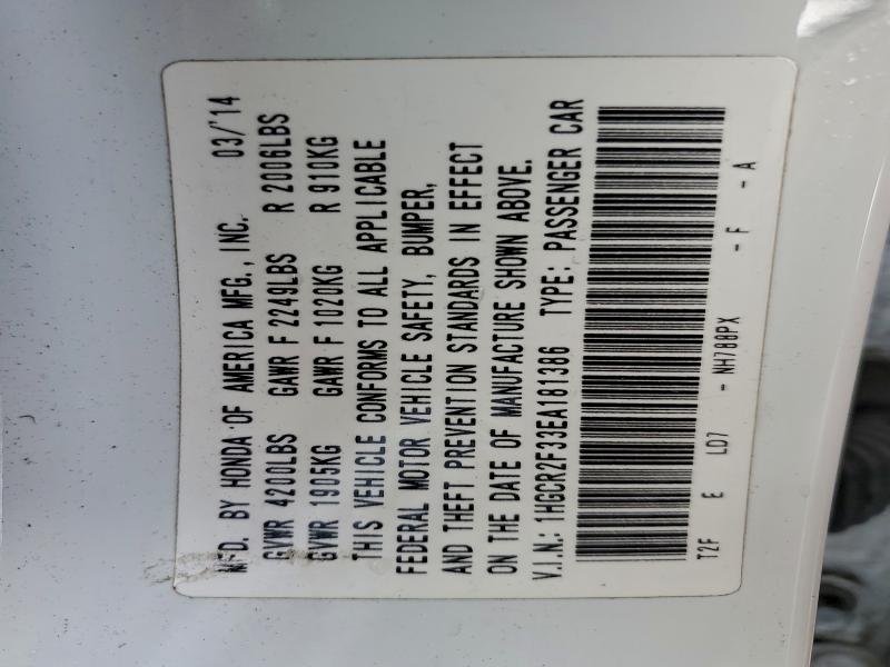 2014 HONDA ACCORD LX #3309648932