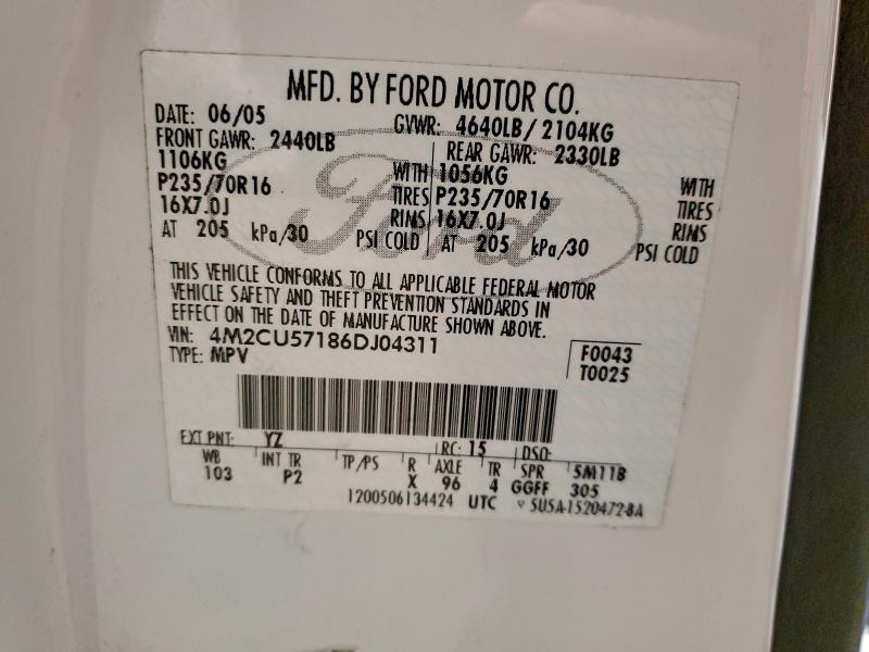 2006 MERCURY MARINER #3309441000