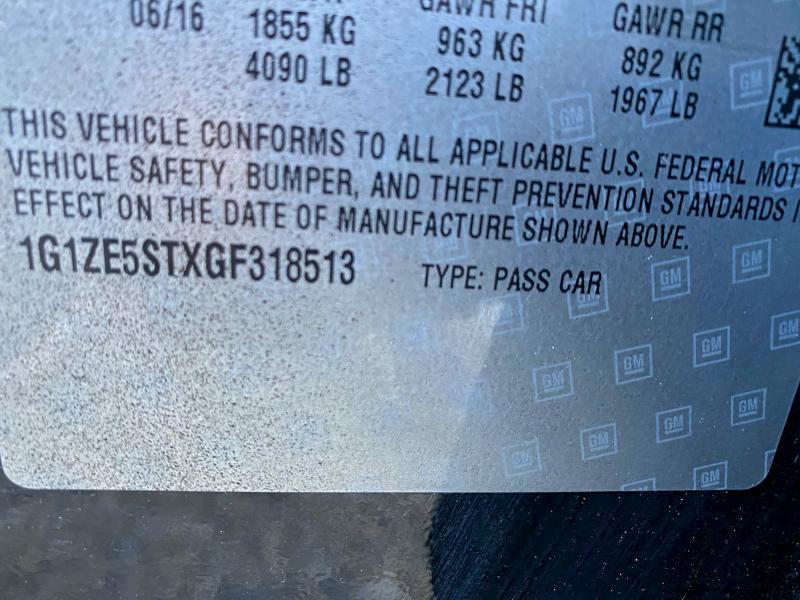 2016 CHEVROLET MALIBU LT #3311548244