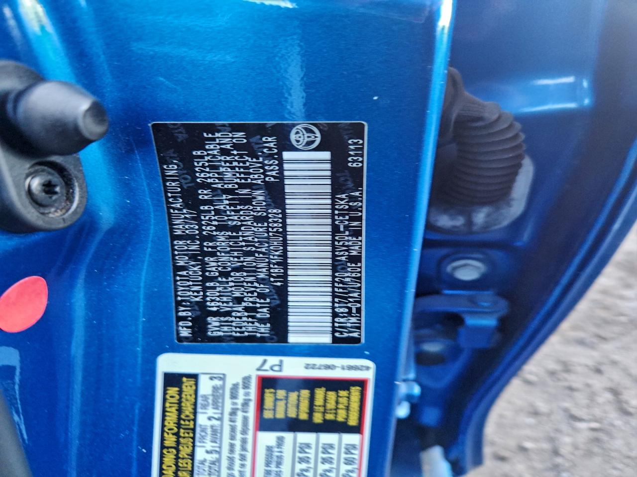 Lot #3305307307 2017 TOYOTA CAMRY LE