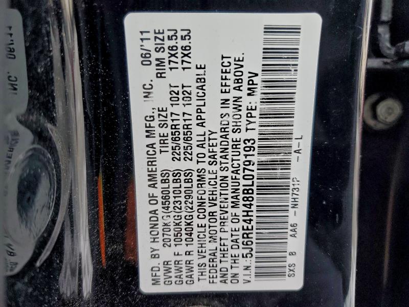 2011 HONDA CR-V SE #3309640159