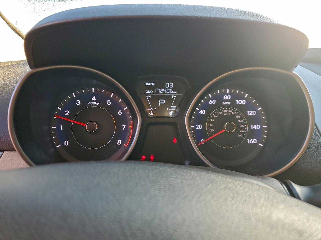 Lot #3315909137 2013 HYUNDAI ELANTRA GL