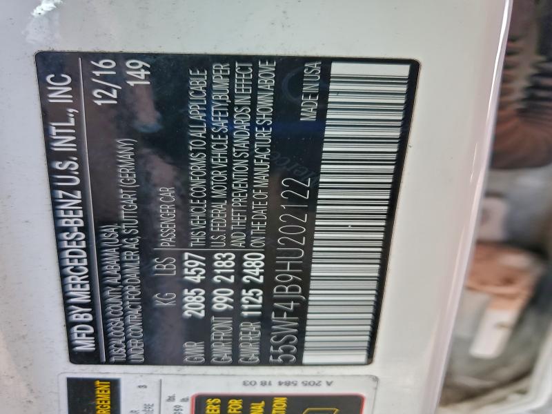 2017 MERCEDES-BENZ C 300 #3305551061