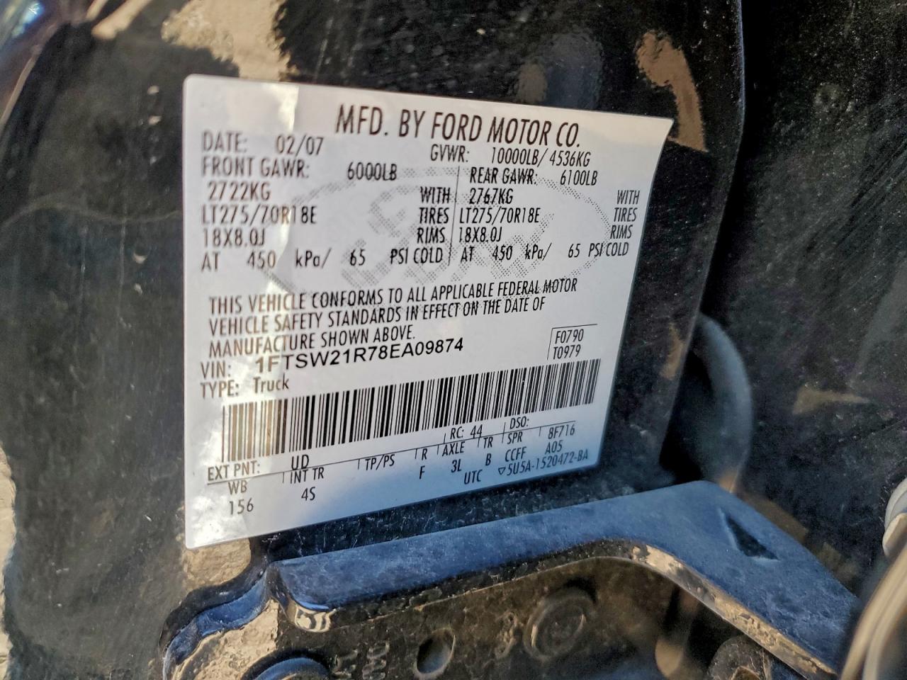 Lot #3312336770 2008 FORD F250 SUPER